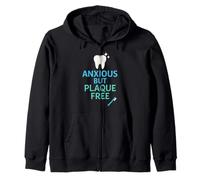Dental Anxiety Humor Dentist Fear Floss Cavity Survivor Zip Hoodie