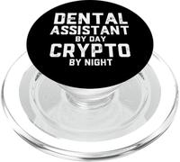 Dental Assistant By Day Crypto By Night Blockchain Dentist PopSockets PopGrip for MagSafe