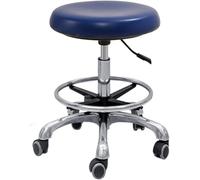 Dental Assistant Chair - 360° Rotation, PU Leather Saddle Stool, Height Adjustable