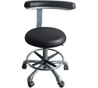 Dental Assistant Chair - Saddle Stool with 360° Rotation, Height Adjustable, PU Leather Material