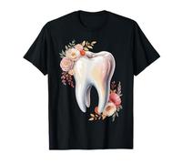 Dental Assistant Dental Assisting Student Flowers T-Shirt