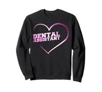 Dental Assistant Heart Watercolor Dental Assistant Sweatshirt