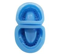 Dental Base Former Kit - Soft Silicone Blue Denture Mold for Full-Mouth Standard Dentition Universal Adult Model Upper and Lower Jaw(Full Teeth)