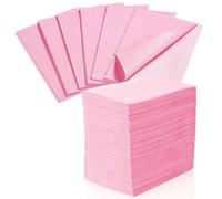 Dental Bibs Disposable Tattoo Bibs 125PCS 3 Ply Waterproof Table Covers Supplies Accessories 45 x 33cm (125, Pink)