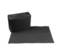 Dental bibs, disposable tattoo bibs, tattoo table mat, workstation bibs WATERPROOF 125pcs 13 X 18 inches (Black)