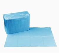 Dental bibs, disposable tattoo bibs, tattoo table mat, workstation bibs WATERPROOF 125pcs 13 X 18 inches (Blue)