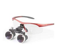 Dental Binocular Loupes 3.5 x 429mm Magnifier (Red)