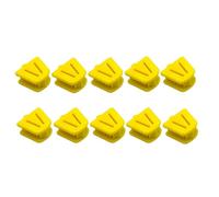 Dental Bite Blocks Mouth Props Silicone Dental Bite Blocks Multi Size Mouth Opener for Child Kids Adults Teeth Clenching Small (Yellow-10 Pack)
