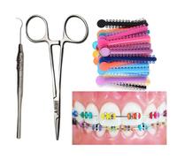 Dental Braces Color Changing Kit, Orthodontic Ties Changing kit, Change The Color of Your Braces Yourself in Minutes