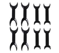 Dental Cheek Retractor, 8 Pack Double Head Autoclavable Mouth Opener for Teeth Whitening, 2 Sizes T Shape Clear Lip Cheek Retractor for Dentist, Oral Care, Party, Mouthguard, Speak Out, Challenge Game