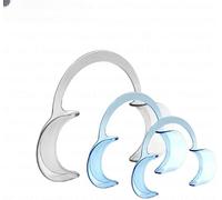 Dental Cheek Retractor, O-Shape, Clear, Hands-Free, Autoclavable, for Teeth Whitening, 10 Pack (Small)