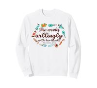 Dental Christian Proverbs 31:13 for Orthodontist Sweatshirt