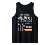 Dental Christian Proverbs 31:13 for Orthodontist Tank Top