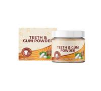 Dental Cleaning Caries Happy Teeth & Gum Powder Gum Recession Help Plaque Bleeding Sensitivity Bad Breath Peppermint Re Mineralise No Glycerine Made W/Certified Ingredients Removal (White, One Size)