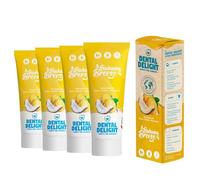 Dental Delight Bahama Breeze 4 Count Toothpaste, Coconut Pineapple, Vegan, Climate Neutral, Microplastic Free