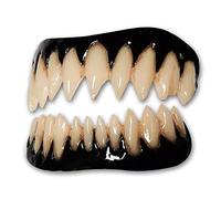 Dental Distortions Black Pennywise FX Fangs 2.0 Evil Clown Costume Teeth, Black, Medium