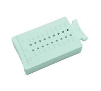 Dental Endodontic Measuring Ruler, Gutta Percha Scale Guide, Turquoise Plastic