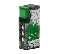 Dental Floss Dispenser, 10 Picks Included, Portable Case, Automatic Pop-Up Design, Tangle-Free Storage, for Travel and Daily Use(Hair)