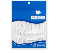 Dental Floss Picks 50 Count Tooth Flossers with Toothpick End, Soft Flexible Thread for Gum Care, Easy Grip Handle for Teeth Cleaning, Oral Hygiene Tool for Daily Use, Travel & Home