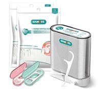 Dental Floss Picks Dispenser-308 Count Professional Cavity Resistant Flossers-LIAMOSS Automatic Pop Up Organiser Case-Intelligent Sealed Storage-Adults Best Dental Care Oral Tools