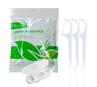 Dental Floss Picks,Easyhonor Dental Flossers,Floss Sticks,Tooth Floss,Dental Sticks,Dental Picks Disposable,Teeth Flossers Picks, and 1 Travel Floss Cases.(Total 110 Packs)