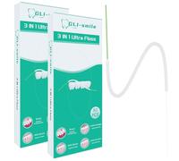 Dental Floss Super Floss Ultimate Floss, for Braces, Orthodontics, Pre-Cut Strands, 80 Count (2)