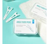 Dental Floss Toothpick Multifunctional Mint Flavored Dental Floss Stick Portable Orthodontic Toothpick Cleaner (40 Sticks)...(1 Box)