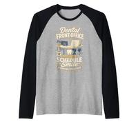Dental Front Office Keeps The Schedule Smile On Track Raglan Baseball Tee