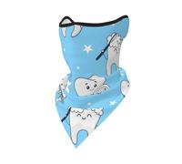 Dental Funny Teeth Cartoon Pattern Windproof Mask,Neck Gaiter Winter Motorcycle Face Cover