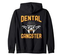 Dental Gangster Funny Dentist Zip Hoodie