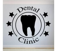 Dental Health or Tooth Self Adhesive Vinyl Waterproof Wall Stickers Art Decal for Living Room Bedroom Sticker Mural 95X117CM