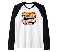 Dental Hygienist Floral Tooth Nature Tooth Care Raglan Baseball Tee