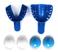 Dental Impression Mold Kit with Silicone Putty, Dental Impression Putty, Dental Impression Kit, Dental Impression Trays with 4 Pcs Dental Impression Trays Upper Lower Medium Dental Restorations