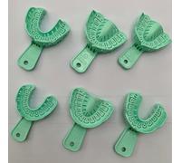 Dental Impression Trays - 6 Piece Upper & Lower Set, Large Medium Small Teeth Mould Trays for DIY Denture Kits, Full & Partial Dentures