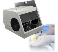 Dental Lab Dust Box with LED Light, Large Modular Blast Cabinet with Air Extraction and Filter, Dust-Free Operation Reduces Exposure