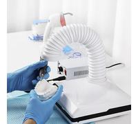 Dental Lab Dust Collector, 2 in 1 Tabletop Dental Vacuum Cleaner, Portable Dust Collector with Retractable Hose, for Nail Salon, Dental Lab
