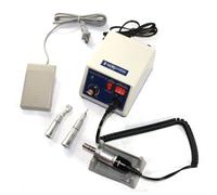 Dental Lab Micromotor Drill Polisher Machine with Two Polishing Heads, 35000rpm Electric Micromotor Polishing Machine for Dental Laboratories and clinics, Jewelry, Nails DC 30V, 0.5A