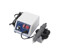 Dental Lab Polishing Machine, 65W Marathon Handpiece Micromotor, Dual Control Mode with Foot Pedal, 0-35000 RPM, White and Blue, for Dental Clinics, Labs, Jewelry
