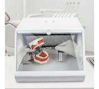 Dental Lab Sandblasting Dust Collector with LED Light Source - Sealed Extraction System for Air Filtration, Dust Control Box for Dental Prosthetics and Restoration Work