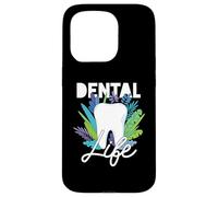 Dental Life Flowers Dentist Aid Dentist Case for iPhone 15 Pro