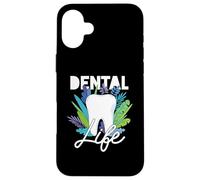 Dental Life Flowers Dentist Aid Dentist Case for iPhone 16 Plus