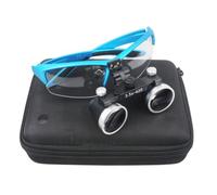 Dental Loupe, Dental Loupes, Binocular Loupe, Portable Magnifier - 2.5x - Working Distance: 440-540mm/3.5x - Working Distance: 320-420mm 3.5-Blue