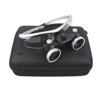Dental Loupe, Dental Loupes, Binocular Loupe, Portable Magnifier - 2.5x - Working Distance: 440-540mm/3.5x - Working Distance: 320-420mm 2.5-Silver