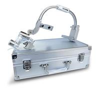 Dental Loupes 3.5x, Dental Binocular Loupes with LED Head Light and Alu Box, loupe with Filter, Optical Glass(Silver)