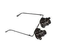 Dental Loupes, Jewelry Loupes, 20X Magnifying Glass LED Headband Magnifier Illuminated Watch Repair Head Mounted Glasses-Type Amplification Mirror