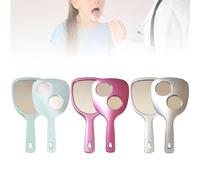 Dental Mirror Makeup Hand Mirror Double-Sided 3X 5X Magnifying Large Travel Handheld Mirror(6pcs)