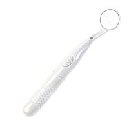 Dental Mirror with Light, Dental Mirror for Mouth with Extra Bright Light LED Teeth Inspection, Dentist Mirror for Teeth Cleaning Oral Hygiene Inspection in white