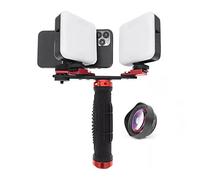 Dental Mobile Photography Light Professional Fill Light Aid Oral Camera Colorimetric Photo Video Flashlight for Dentistry(Size:MK-016+75mm Macro)