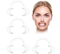 Dental Mouth Opener 4-Pack - C-Shaped Cheek Retractors for Adults & Kids - Dentist Tools for Teeth Whitening, Open Mouth Game & Dental Procedures