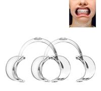 Dental Mouth Opener Kit, 2-Piece C-Shaped Retractors Teeth Whitening C-Shape Mouth Opener Tools for Dentistry, Open Mouth Game Dentistry- Dentist Tools for Adults and Kids